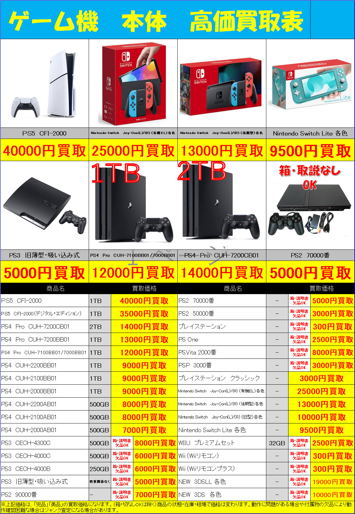 ゲーム機本体買取大募集中です！！ | トレカ、マンガ、フィギュア