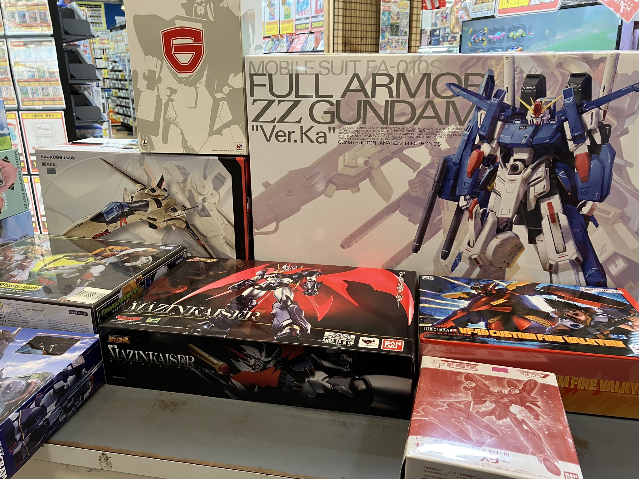 MG ZZガンダムVer.Kaや超合金 YF-19などロボットホビー買取いたしまし